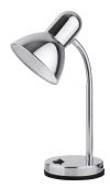 Ikona: 4255 NOVINKA 2013 Clark úsporná stříbrná stolní lampa Rabalux