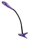 Ikona: 4278 NOVINKA 2013 Brian LED fialová stolní lampa na klip Rabalux