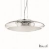 Ikona: AKce Ideal Lux SMARTIES CLEAR SP3 D50 úsporné stropní závěsné svítidlo N15