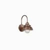 Ikona: AKCE Ideal Lux SAILOR AP1 D20 BRUNITO úsporné moderní nástěnné svítidlo N15
